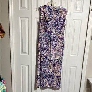 Chico's Purple Paisley Maxi Dress